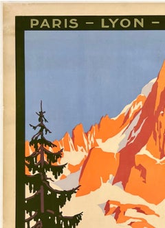 LA CHAINE DU MONT-BLANC - L'AGUILLE DU DRU - CHAMONIX - PLM