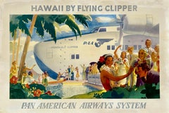 PAN AM - HAWAII BY FLYING CLIPPER - PAN AMERICAN AIRWAYS SYSTEM