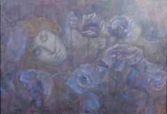 Ophelia, pre raphaelite, symbolist, art nouveau pastel