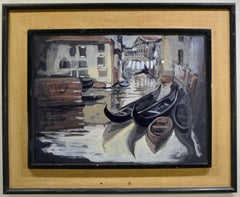 Lester Polakov (1916 - 2006) "Venezia '53" Gouache on Paper, Venice 1953