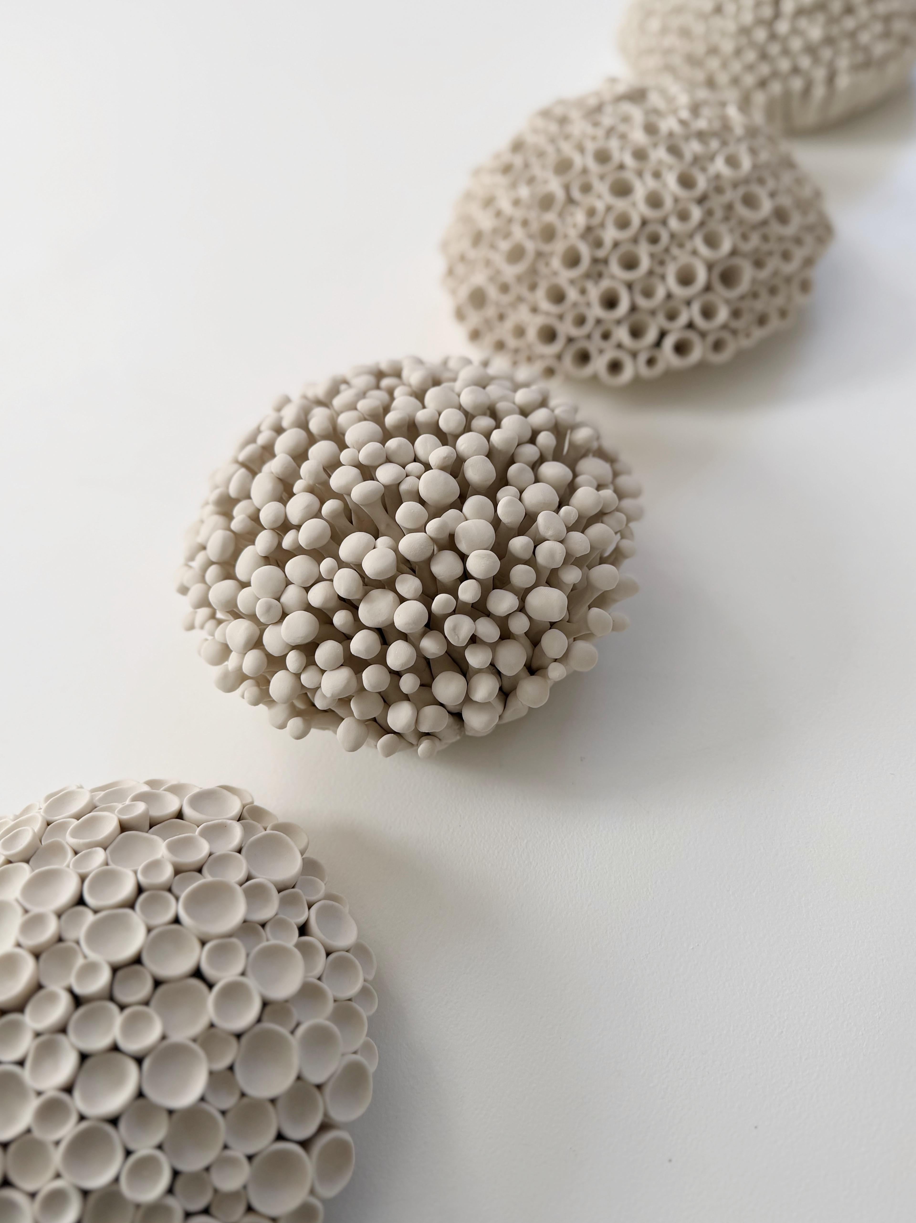 Element Clay Studio - Porcelain Wall Sculpture Installation, Set of ...