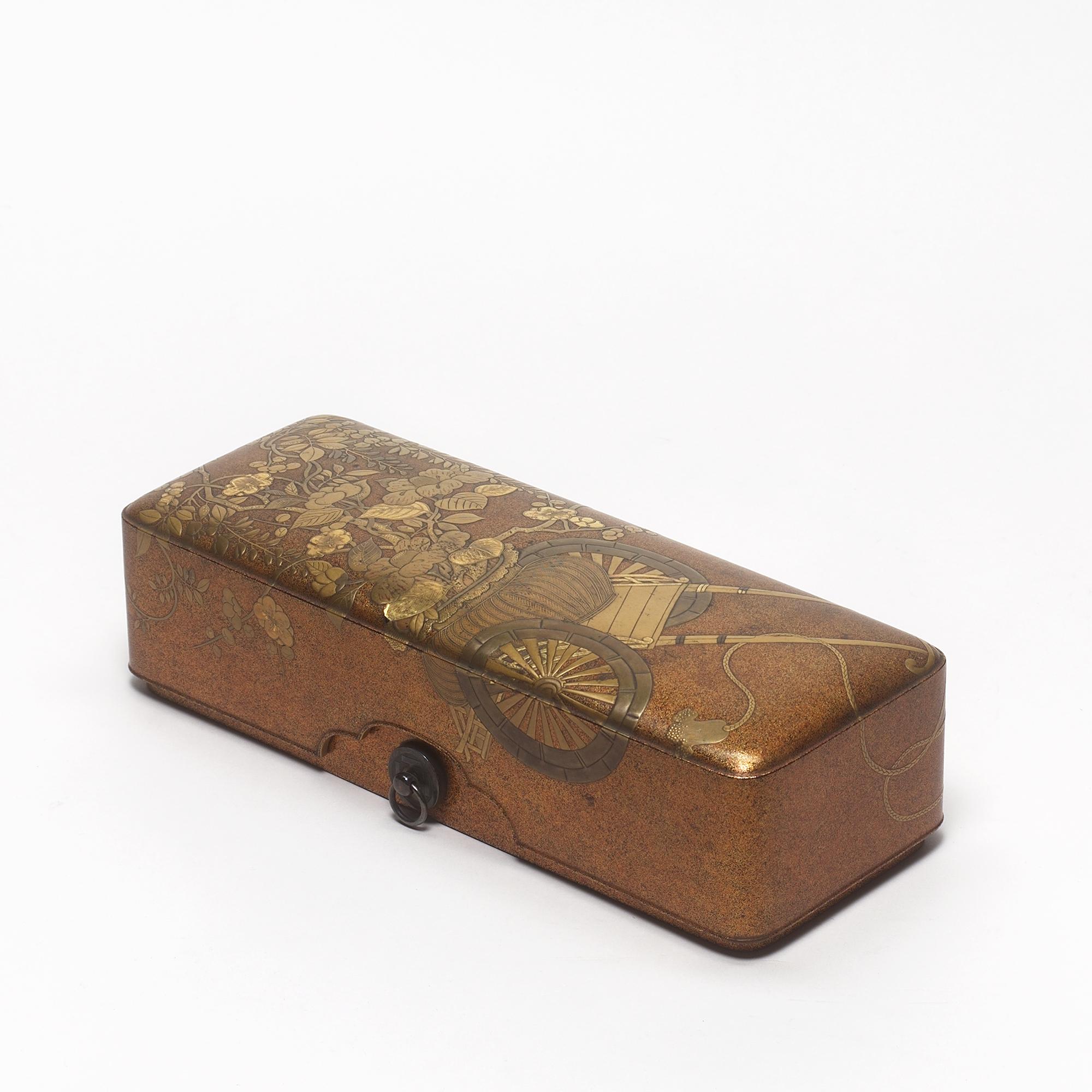 Fumi-bako, lacquer letter box, (#015551) - Art by Unknown