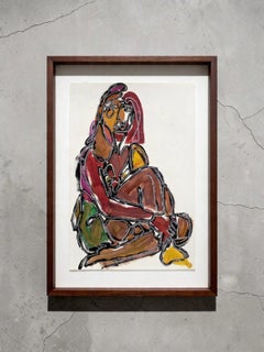 Archivio Studio A della serie Foundational: No 221 Stick strutturale di acrilico e pigmento