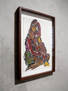 Archivio Studio A della serie Foundational: No 221 Stick strutturale di acrilico e pigmento