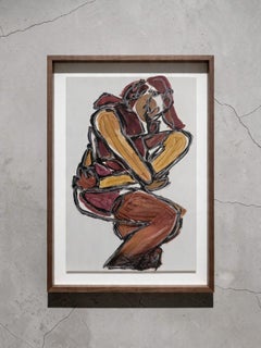 Archivio Studio F. 222: Figurazione con terra di Siena bruciata e pigmento di terra