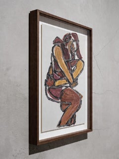 Archivio Studio F. 222: Figurazione con terra di Siena bruciata e pigmento di terra