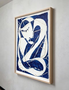 Archivio Studio Foundational Series No.313 - opera d'arte astratta blu