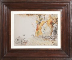 Salvador Dalí. „Der Wald von Arden“. Aquarell und Gouache auf Karton. 1948.