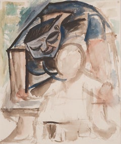 Pablo Picasso. Madre e hijo. 1943. Gouache y acuarela sobre papel. 37 x 31