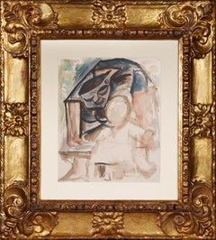 Pablo Picasso. Madre e hijo. 1943. Gouache y acuarela sobre papel. 37 x 31