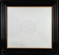 Sol LeWitt. "Da un cubo". 1971. Inchiostro su carta di tela. 60 x 65 cm.