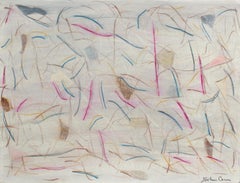 "Minimalist Abstraction" 2020 Pencil, Chalk and Oil