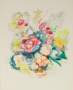 Bouquet Still Life 1988 Watercolor
