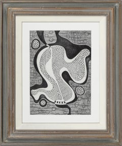Black and Gray Abstract in Graphite, 1979