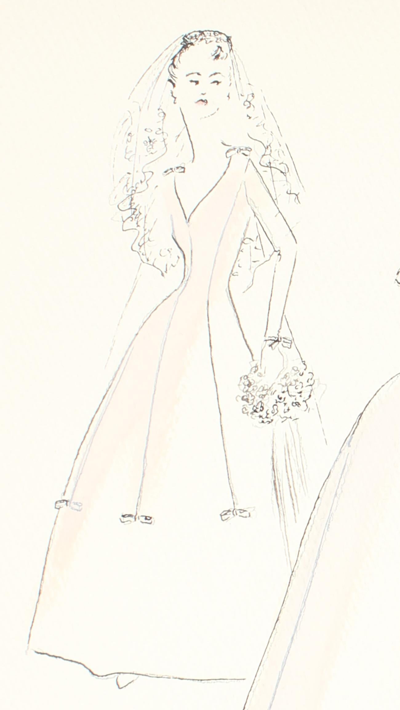 fashion illustration wedding dresses
