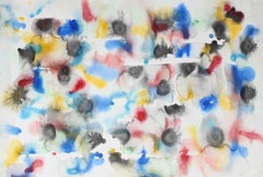 Abstract in Primary Colors, Watercolor Painting, 1993