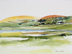 West Marin, California Landscape in Watercolor, Late 20th Century