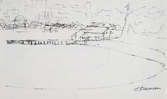 Bay Area Coastal Scene in Ink, 1976