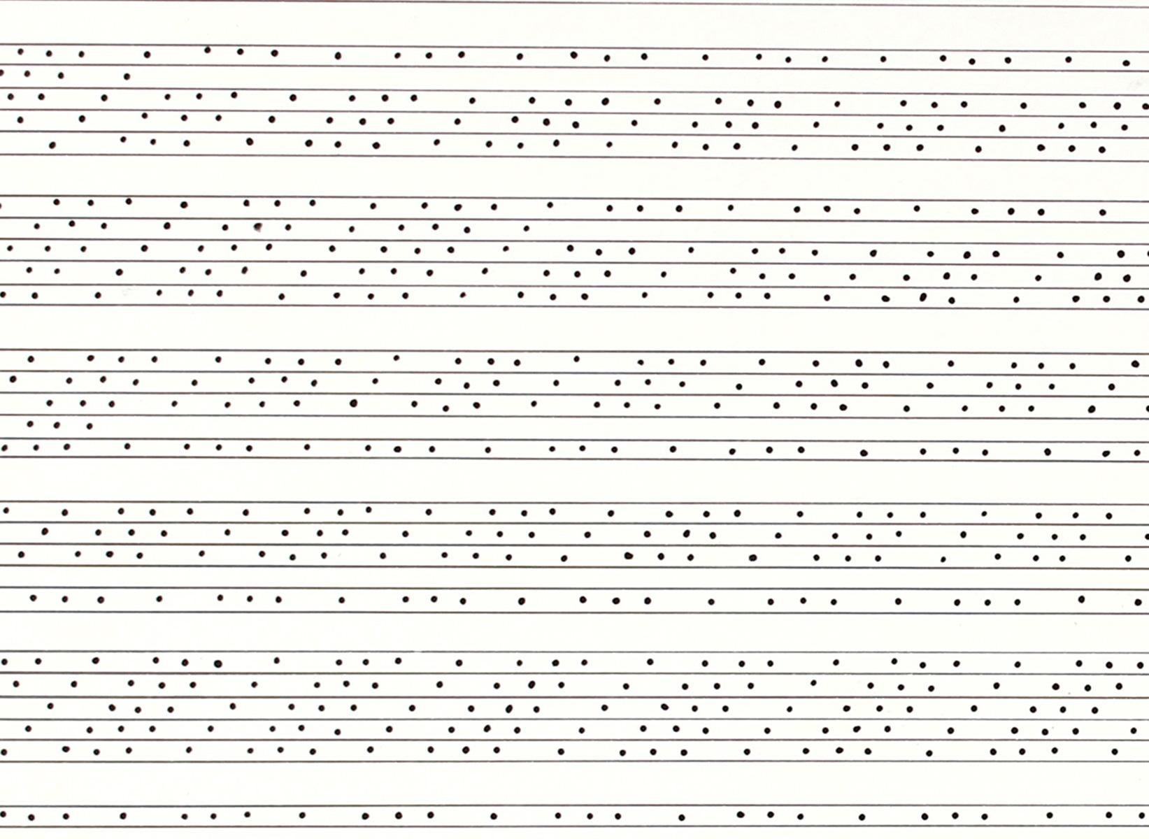 1960s Minimal Systematic Ink Drawing  - Post-Modern Art by Barbara Lewis