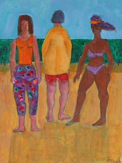 "Love Boat Series" Beach Trip in Acrylic and Graphite, 2008