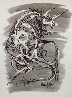 1970s Animal Drawings and Watercolors