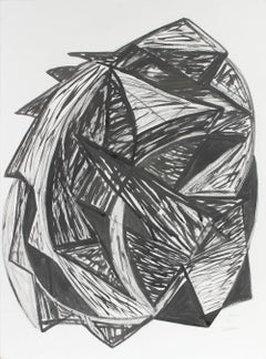 "Talisman", 1998, Expressionist Abstract in Ink and Charcoal