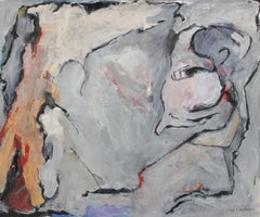 20th Century Pastel Abstract Expressionist Painting