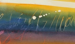 Texto abstracto de colores Acuarela de finales del siglo XX