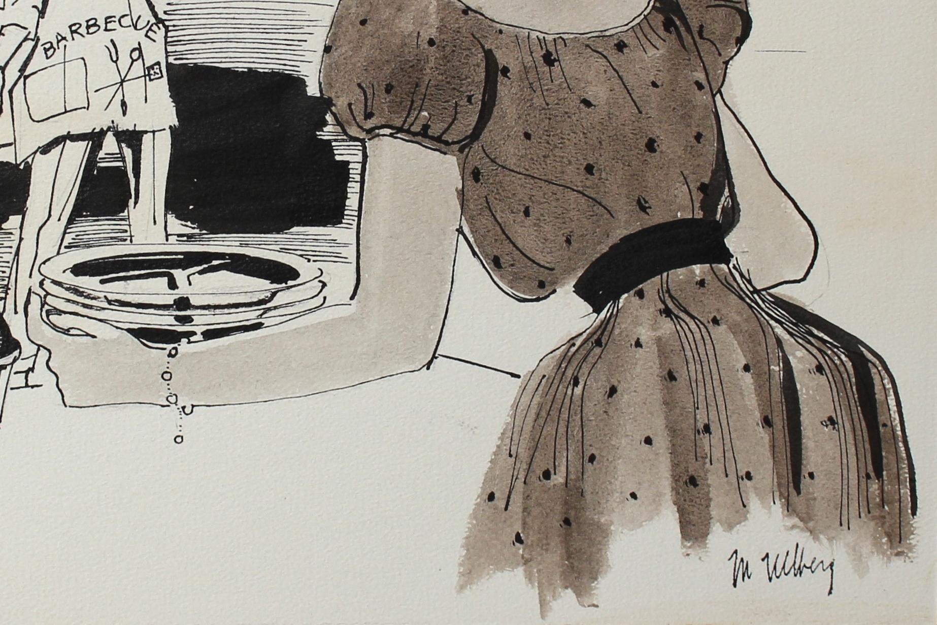 Summertime Barbeque Ink 1946-54 - Art by Marjorie Ullberg