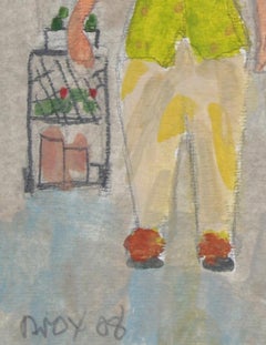 "Farmers Market" 2008 Acrylic & Graphite