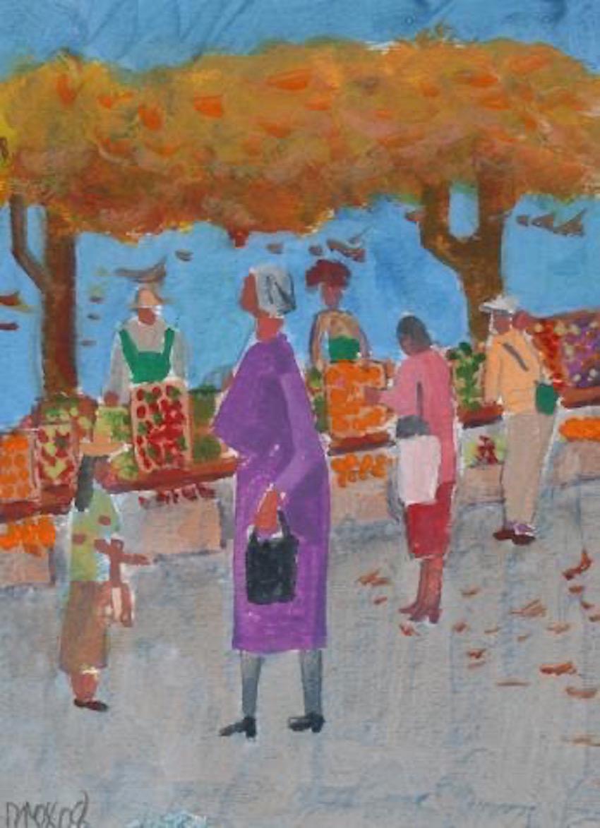 "Farmers Market II" 2008 Acrylic Scene