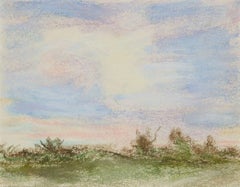 "Saratoga Springs" Pastel Landscape 1966