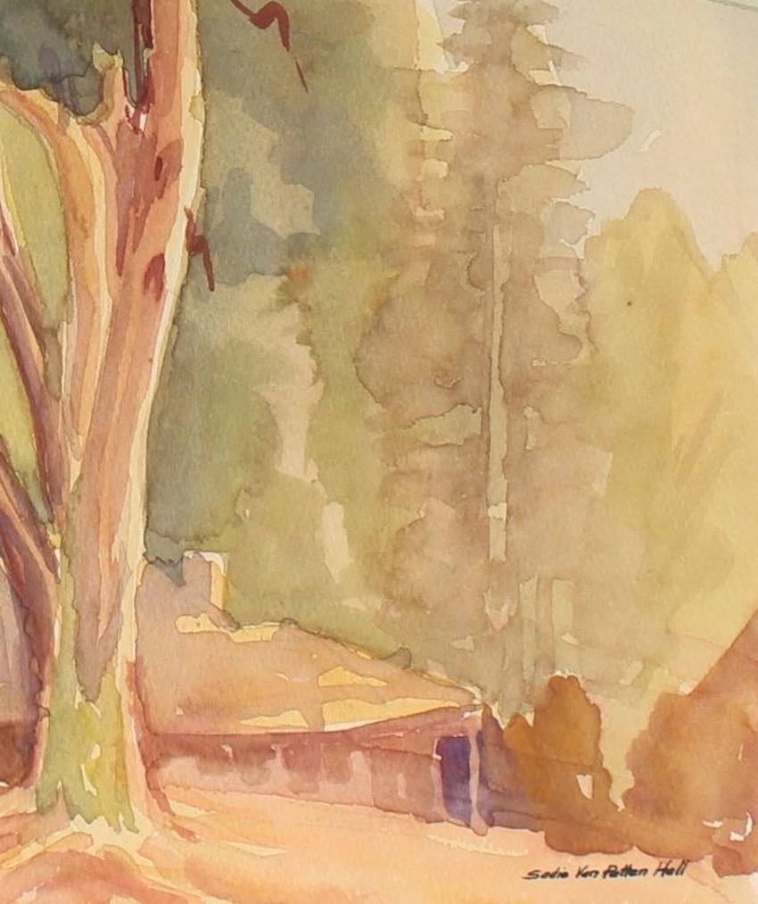 Eucalyptus Watercolor Mid Century California - Art by Sadie Van Patten Hall