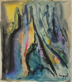 "May in the Elements" 1965 Abstract Watercolor
