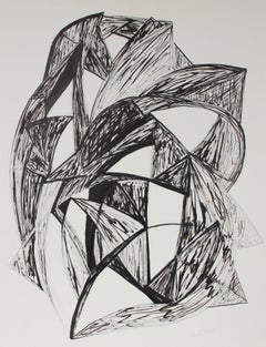 "Talisman II, Insounsiance" Mid-Late 20th Century Ink & Charcoal Drawing