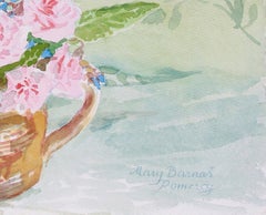 "Two April Bouquets" April 9 Watercolor Still Life