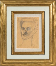 Leo Saal Self Portrait 1951 Graphite