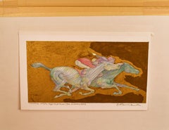 "Linework Colors and Gold Trials for Winners" Pencil on Paper with Gold Paint