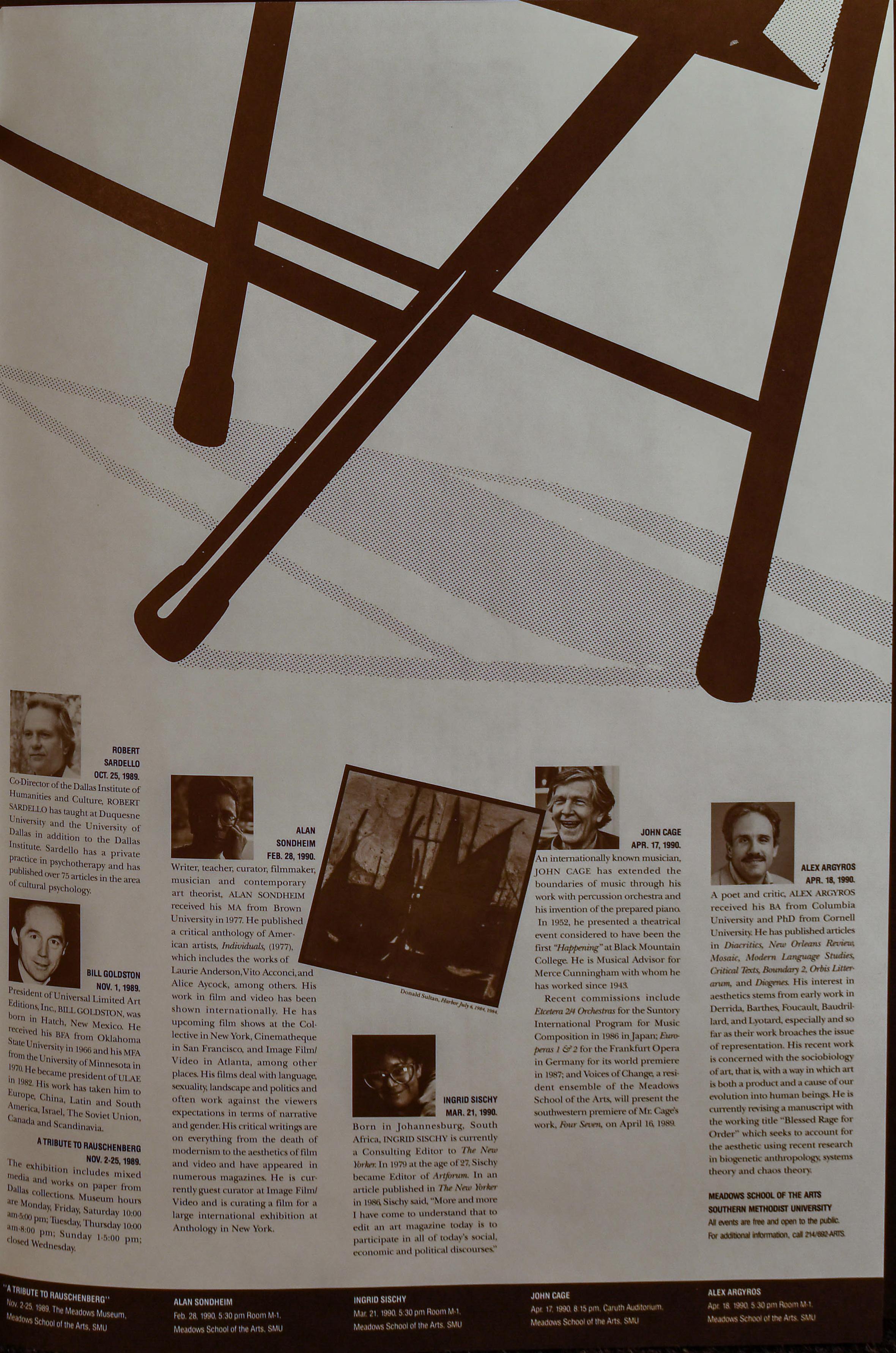 Signiert von Robert Rauschenberg SMU Award 1978