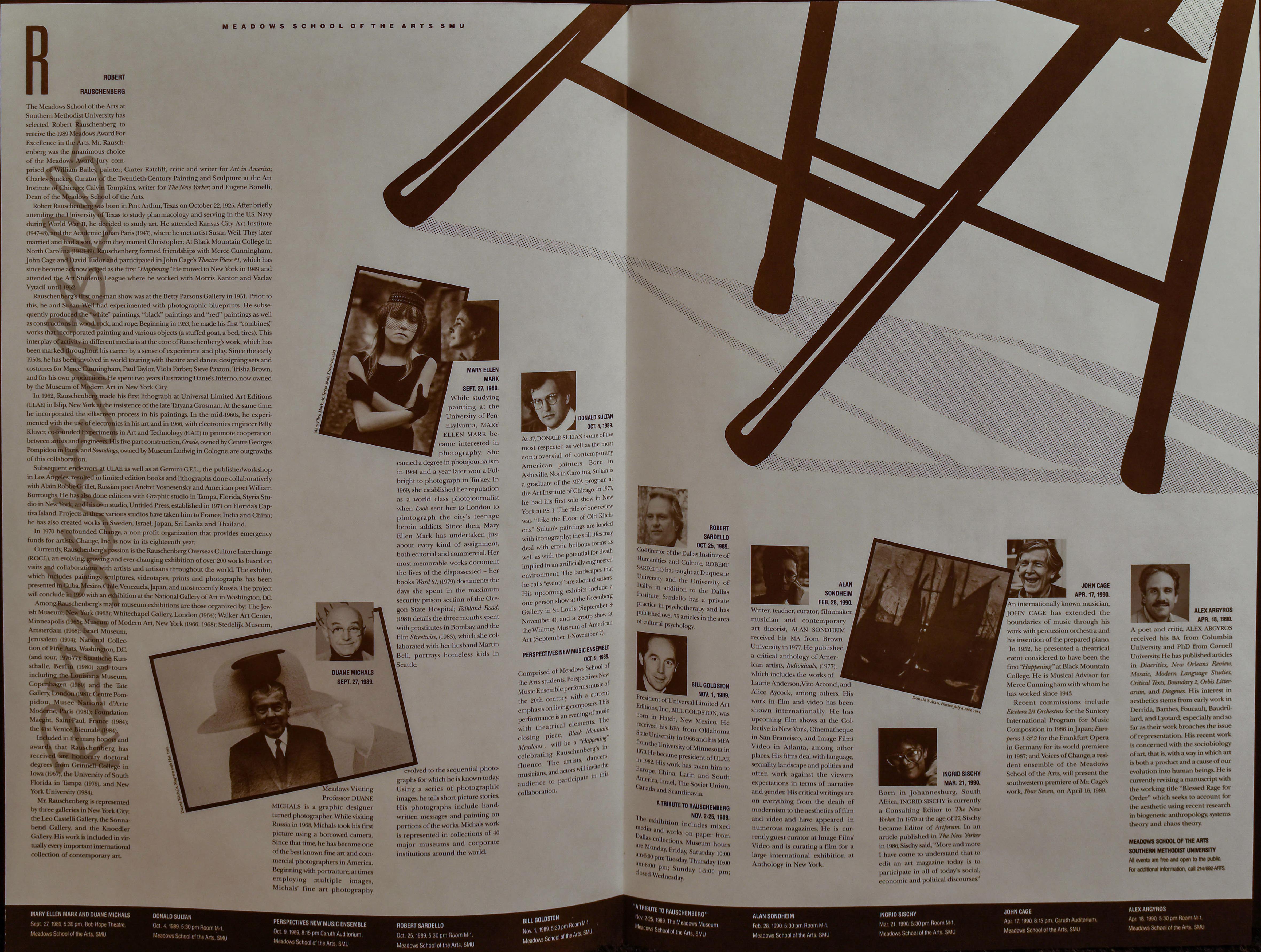 Signiert von Robert Rauschenberg SMU Award 1978