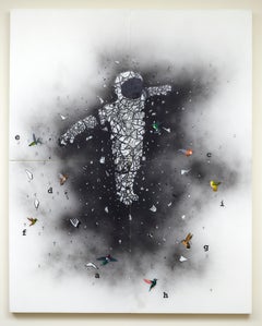 ""Expanded - Exploded"" 4-teiliges Kunstwerk auf Mylar