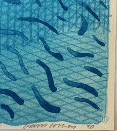 Pool Made with Paper and Blue Ink for Book