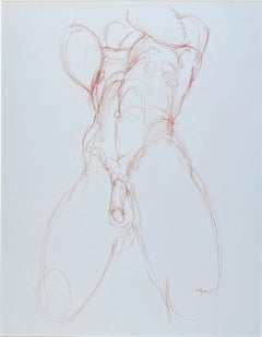 Untitled (male nude study), by Fernando Reyes