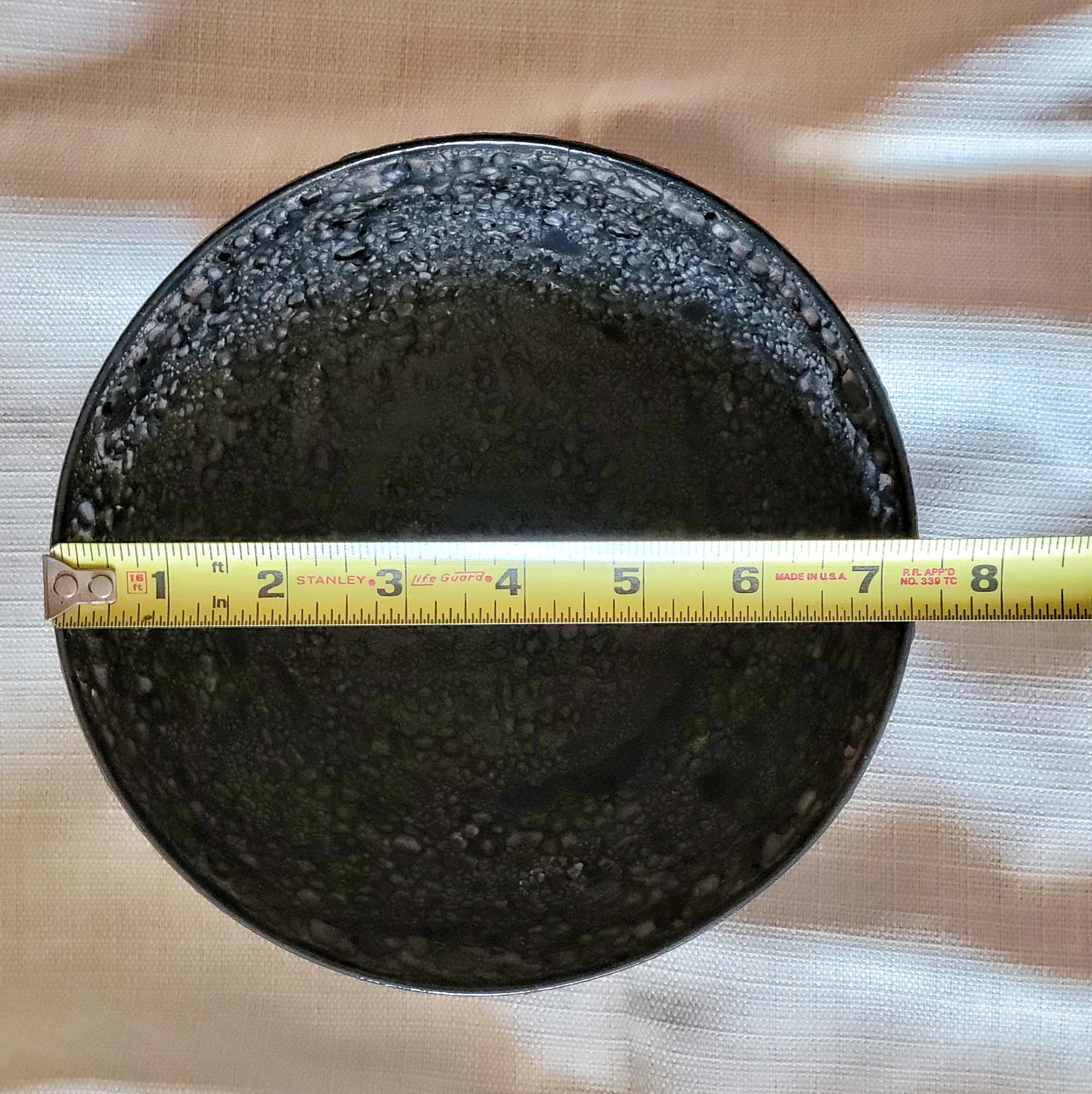 Bol en lave noire de Gertrud et Otto Natzler en vente 4