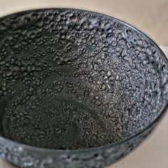Ciotola in lava nera di Gertrud e Otto Natzler