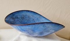 Gertrud and Otto Natzler Mid-Century Robin’s-Egg Blue Bowl
