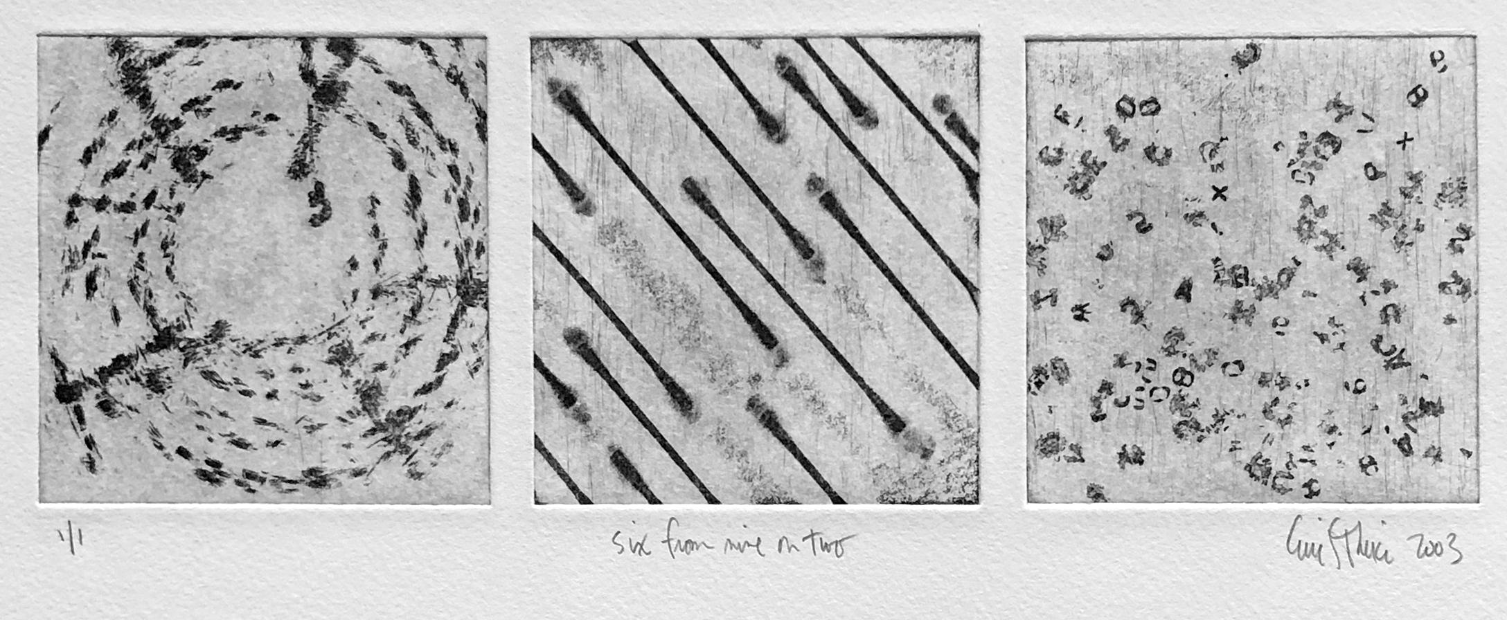 Eric Theise Abstract Print - Six From Nine on Two (#2)