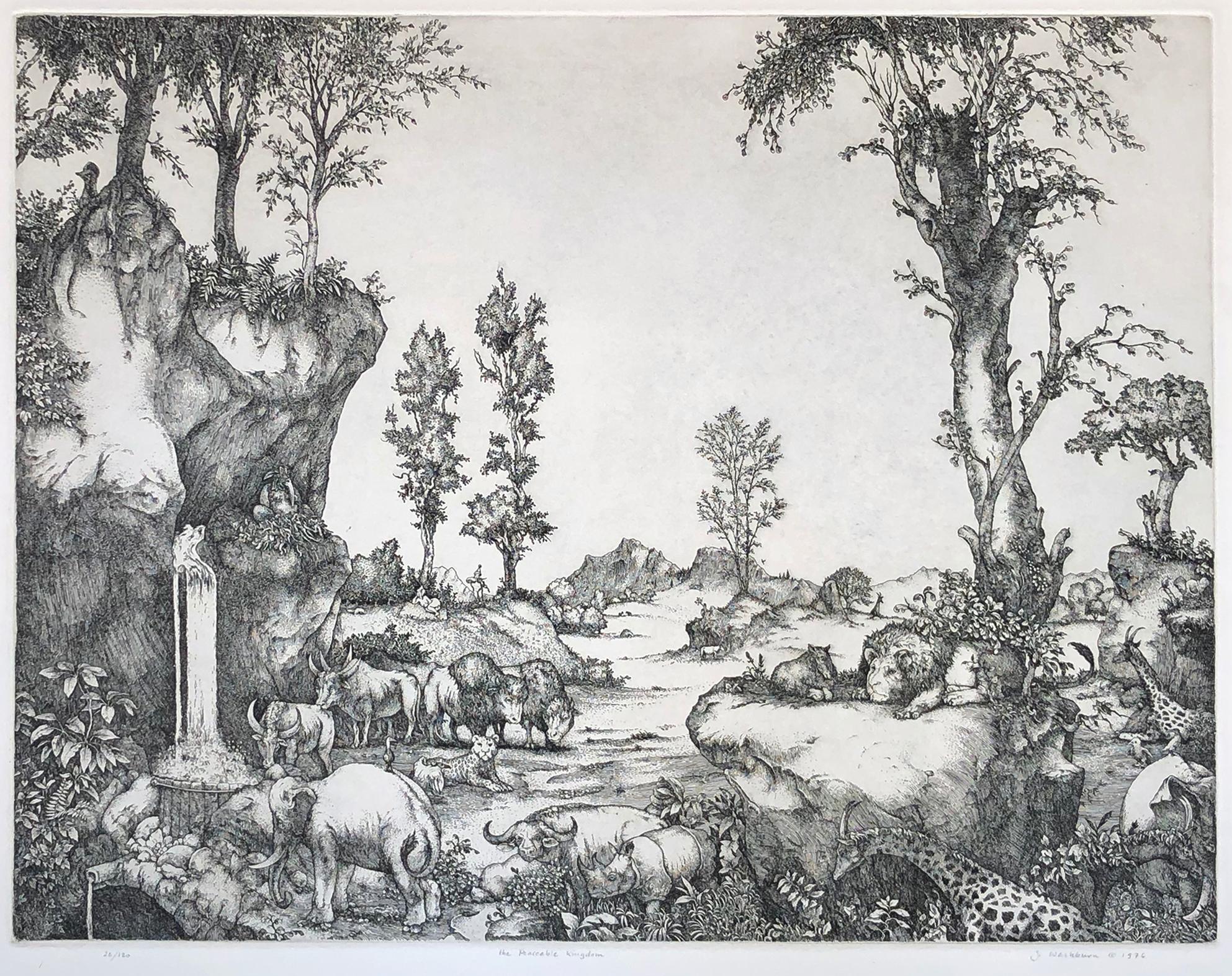 Stan Washburn Landscape Print - The Peacable Kingdom