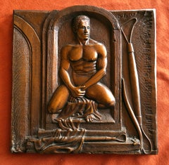Model, bronze nude by Charles Stinson