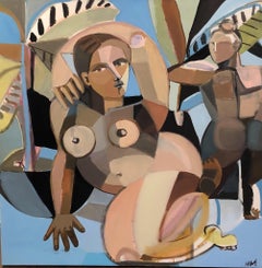 Hayley Mitchell, "Bathers II", Acrylic Paint on Canvas, 2018